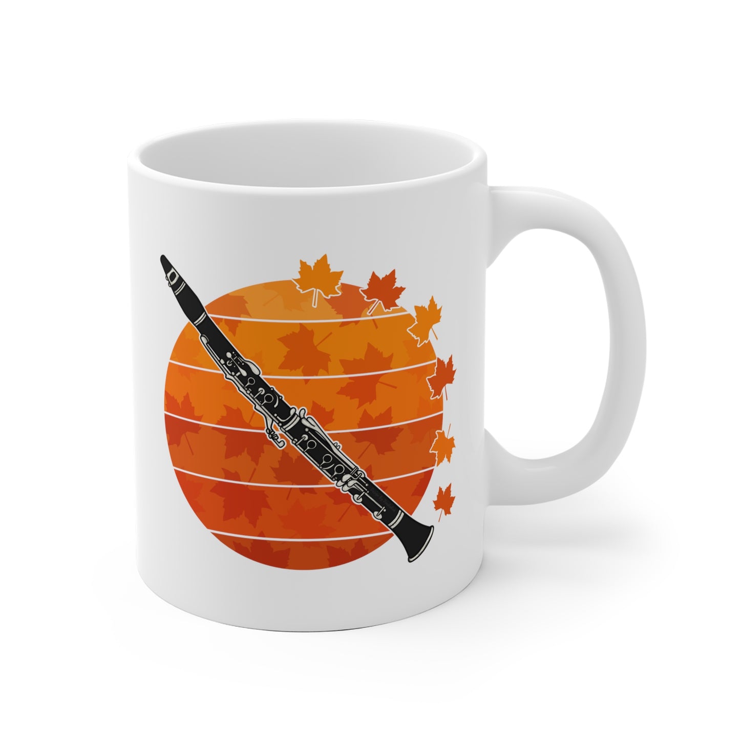 Autumn Clarinet Mug - Gift For Clarinetist - Woodwind Musician Gift