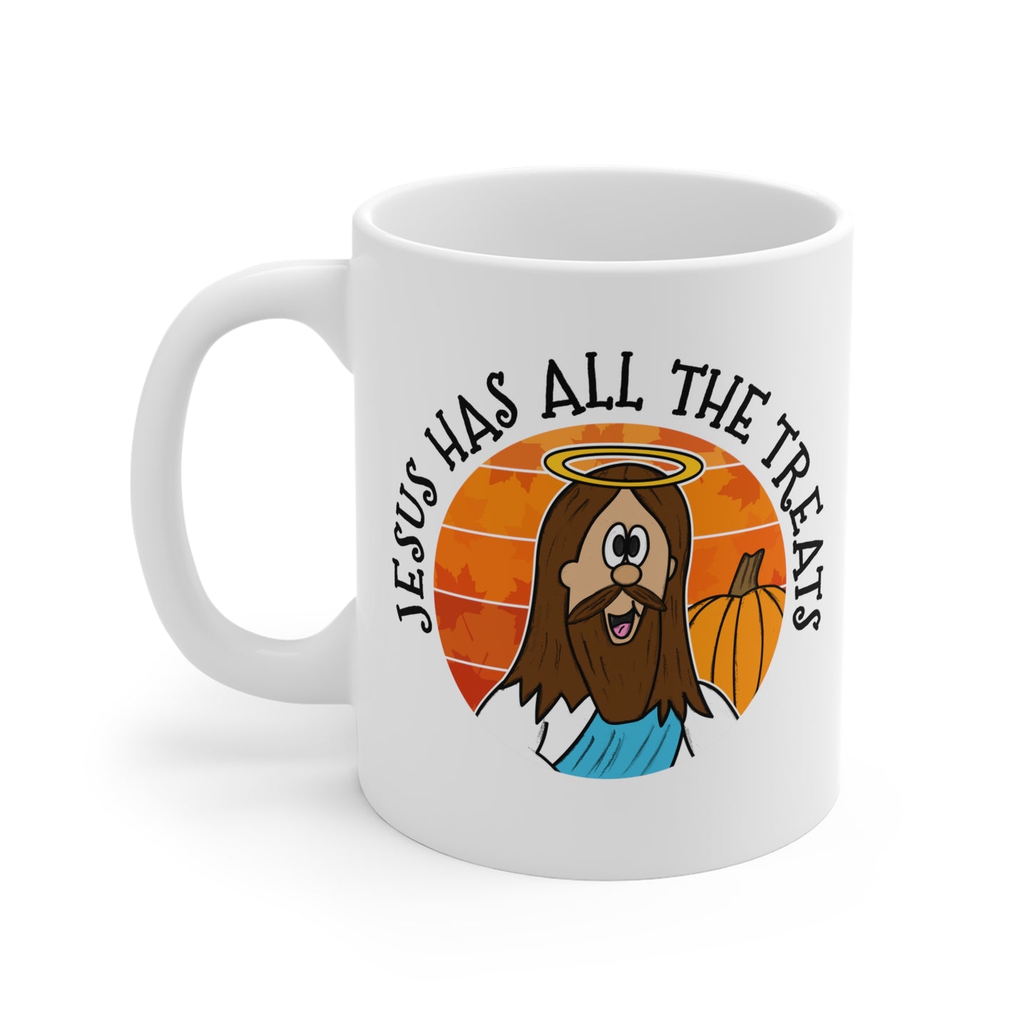 Christian Halloween Mug - Jesus Has All The Treats - Funny Autumn Church Gift