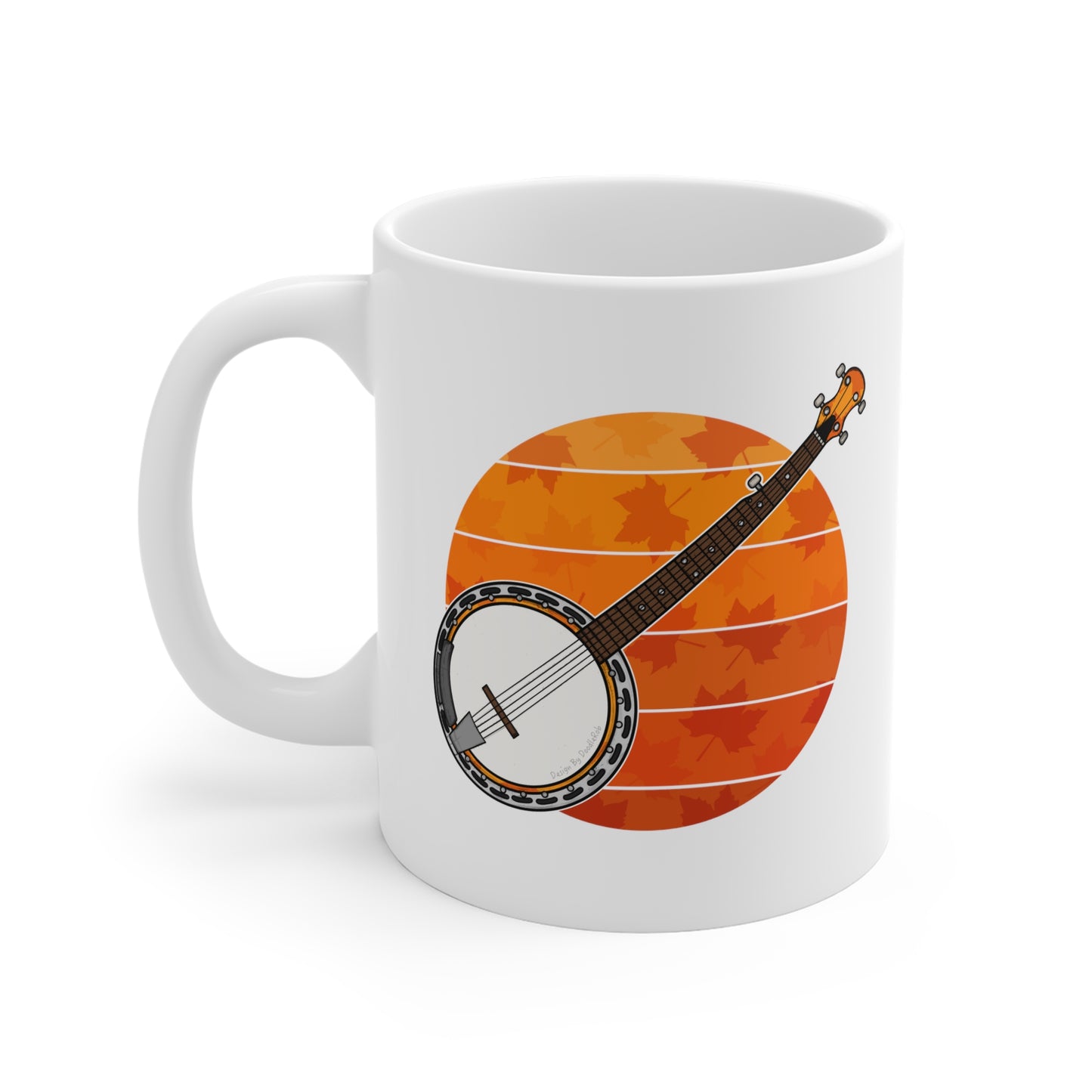 Autumn Banjo Mug - Banjo Teacher Mug - Folk Musician Gift