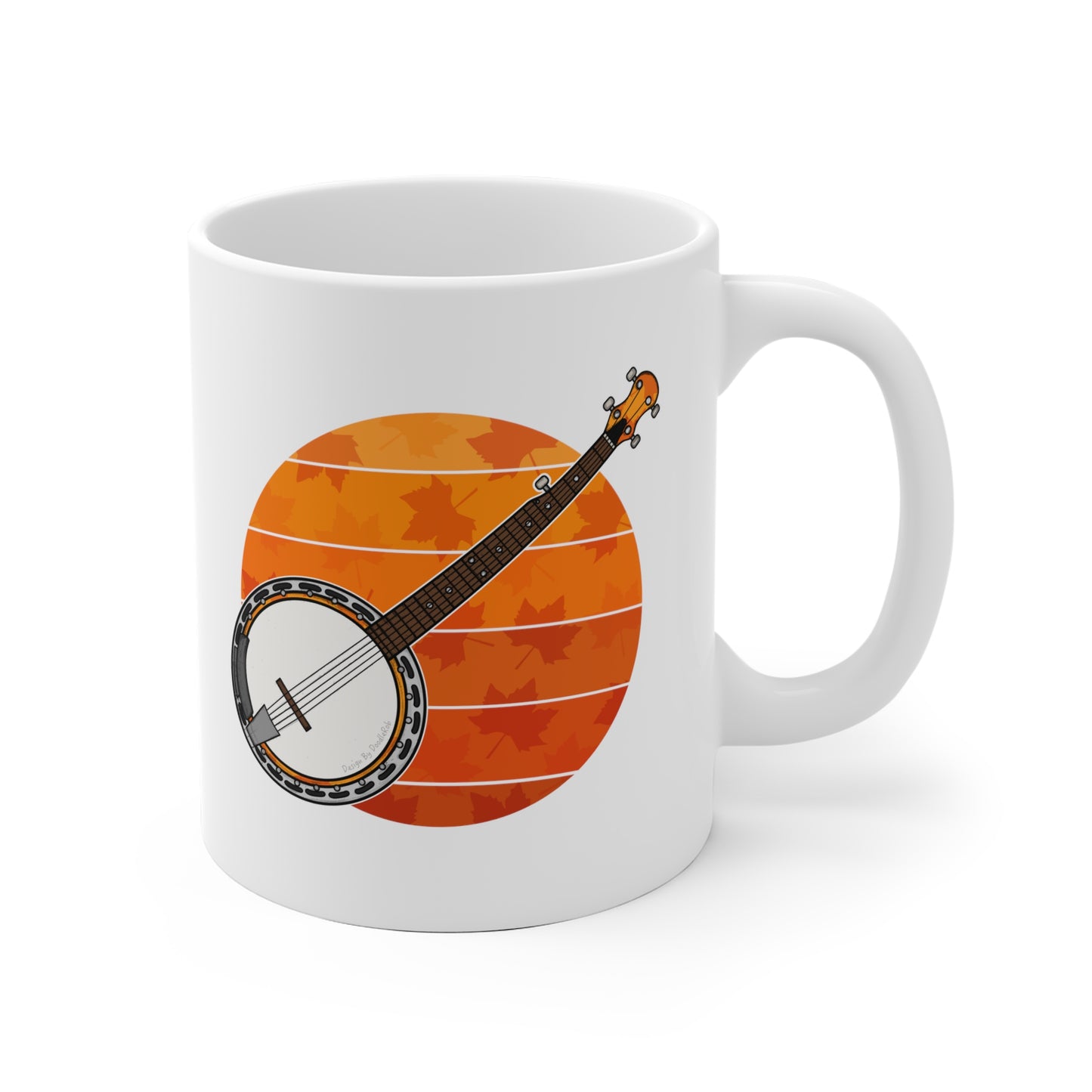 Autumn Banjo Mug - Banjo Teacher Mug - Folk Musician Gift