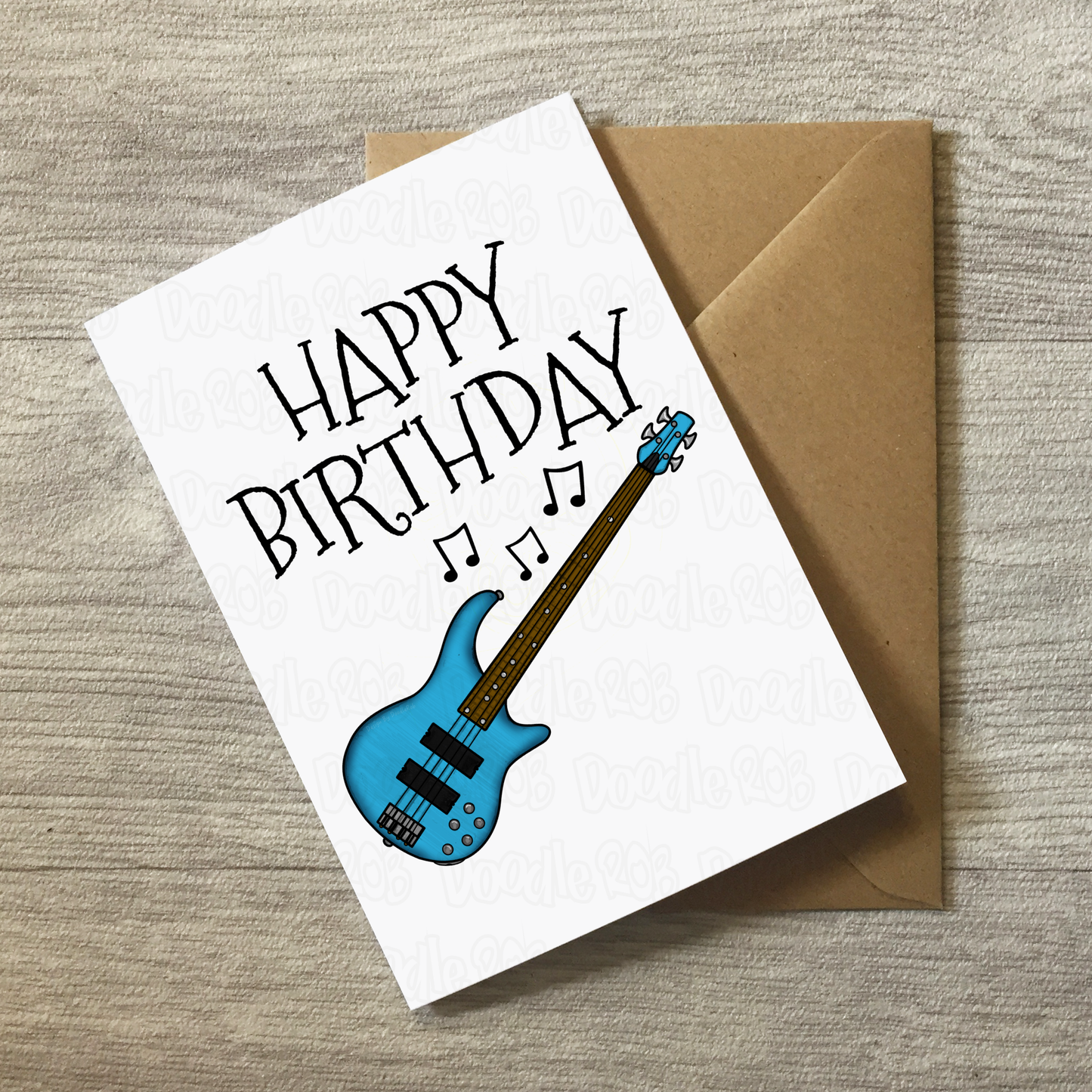 Bassist Birthday Card - Bass Player Birthday - Bass Guitar Greeting Card