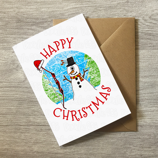 Archery Christmas Card - Xmas Card For Archer - Archery Coach Christmas Card