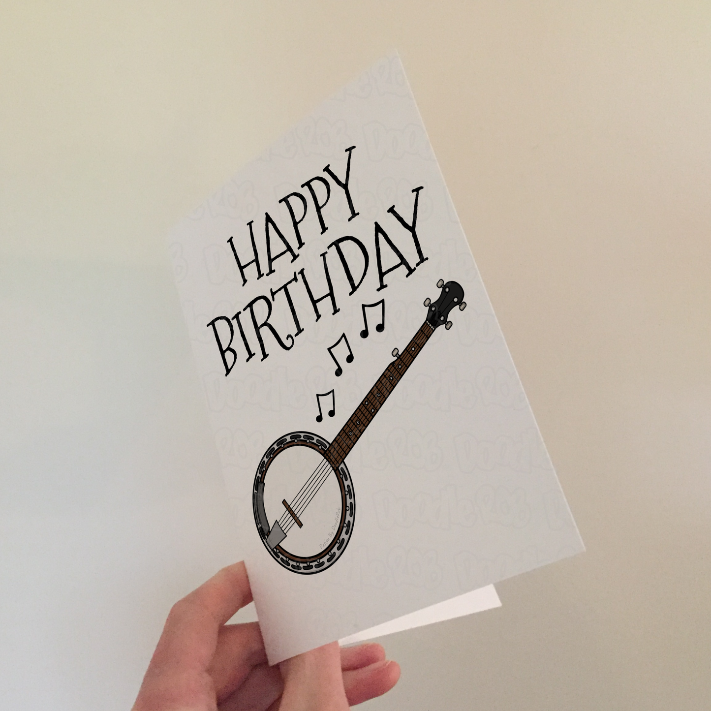 Banjo Birthday Card - Banjoist Greeting Card - Folk Musician Birthday Card