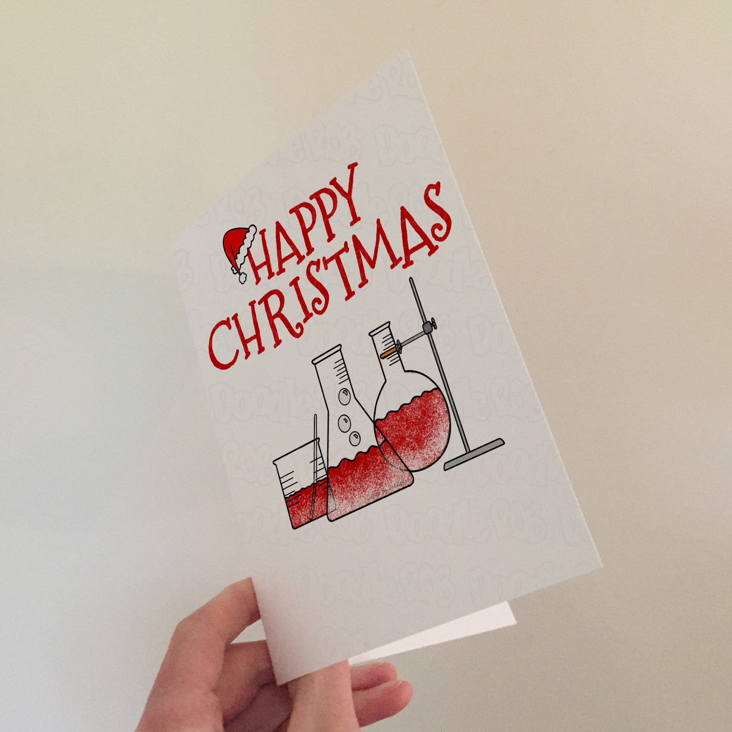 Chemistry Christmas Card - Xmas Card For Chemist - Science Teacher Christmas Card