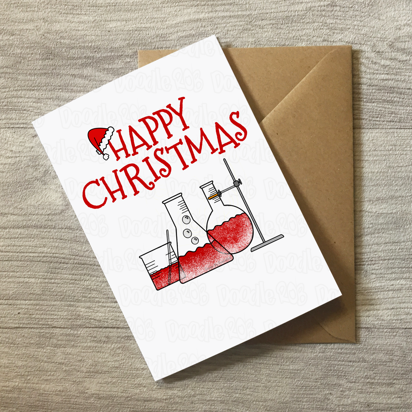 Chemistry Christmas Card - Xmas Card For Chemist - Science Teacher Christmas Card