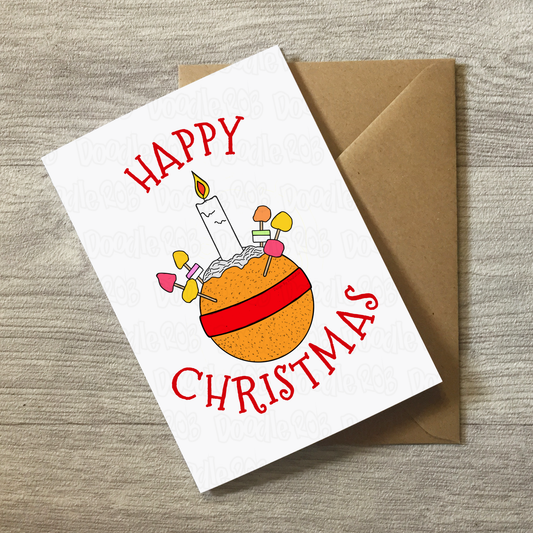 Christingle Christmas Card - Christian Greeting Card - Church Christmas Card