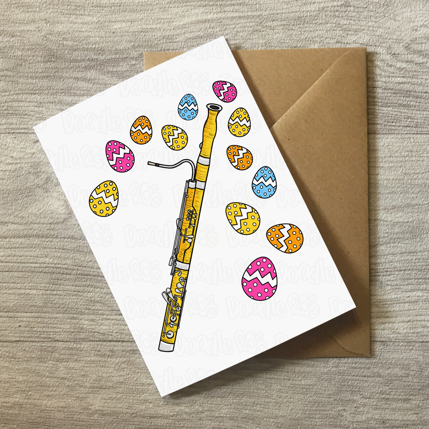 Bassoon Easter Card - Bassoonist Easter Card - Musician Greeting Card