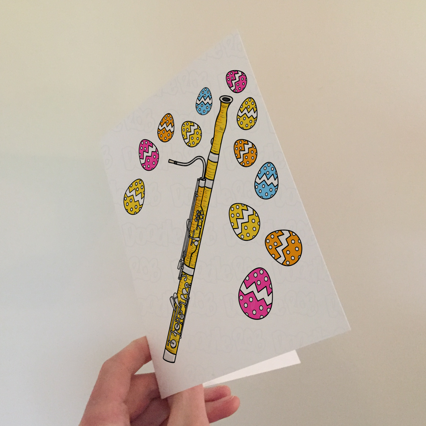 Bassoon Easter Card - Bassoonist Easter Card - Musician Greeting Card