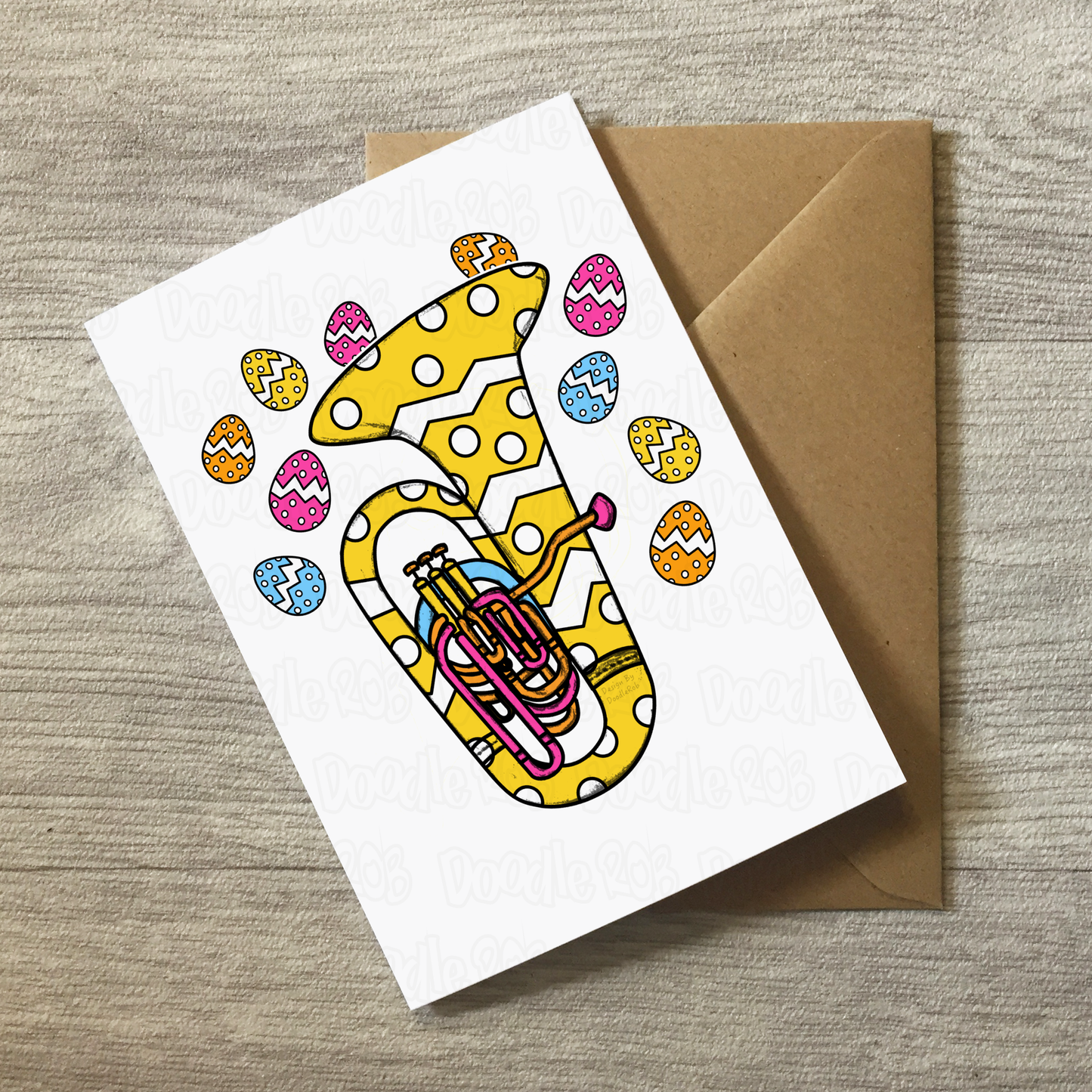 Tuba Easter Card - Tubaist Easter Card - Brass Musician Card