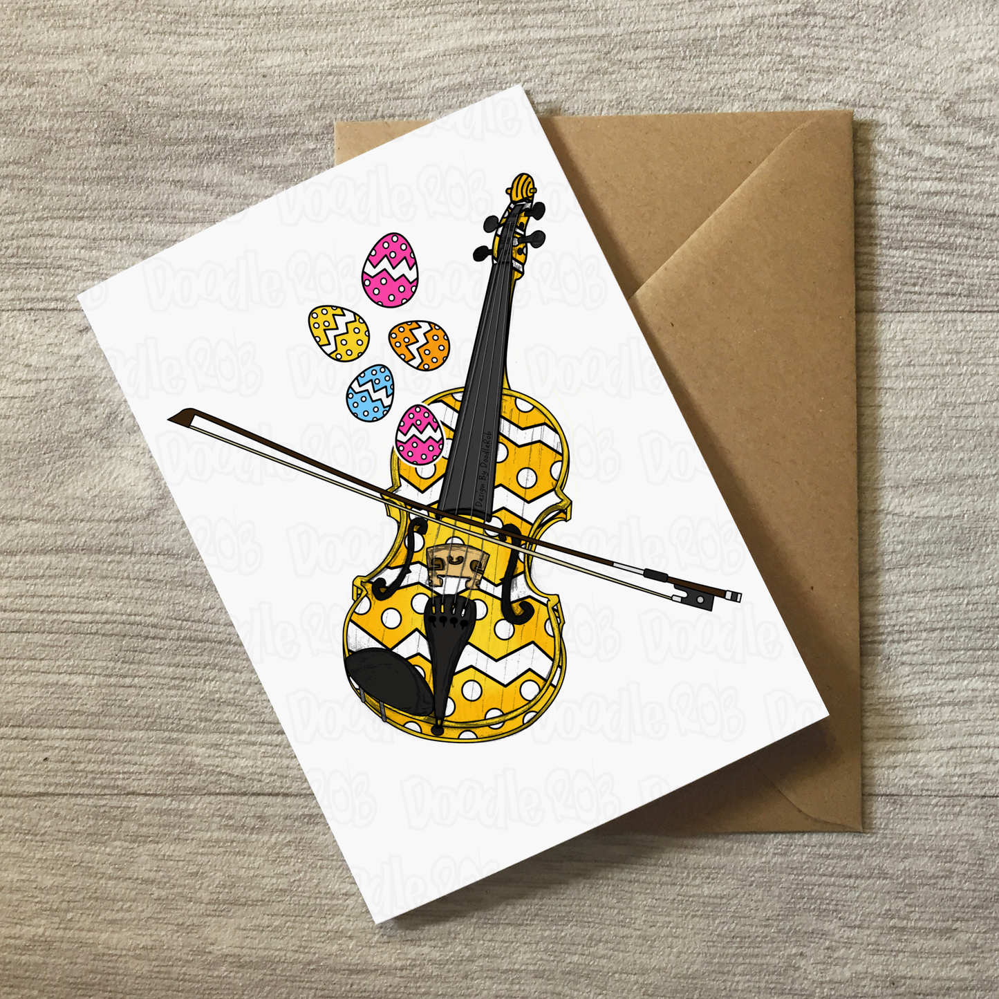 Easter Violin Card - Violinist Easter Card