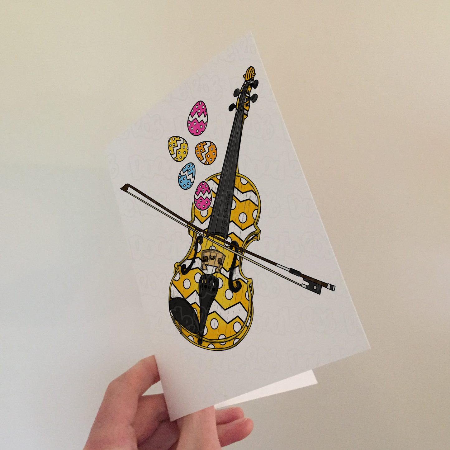 Easter Violin Card - Violinist Easter Card