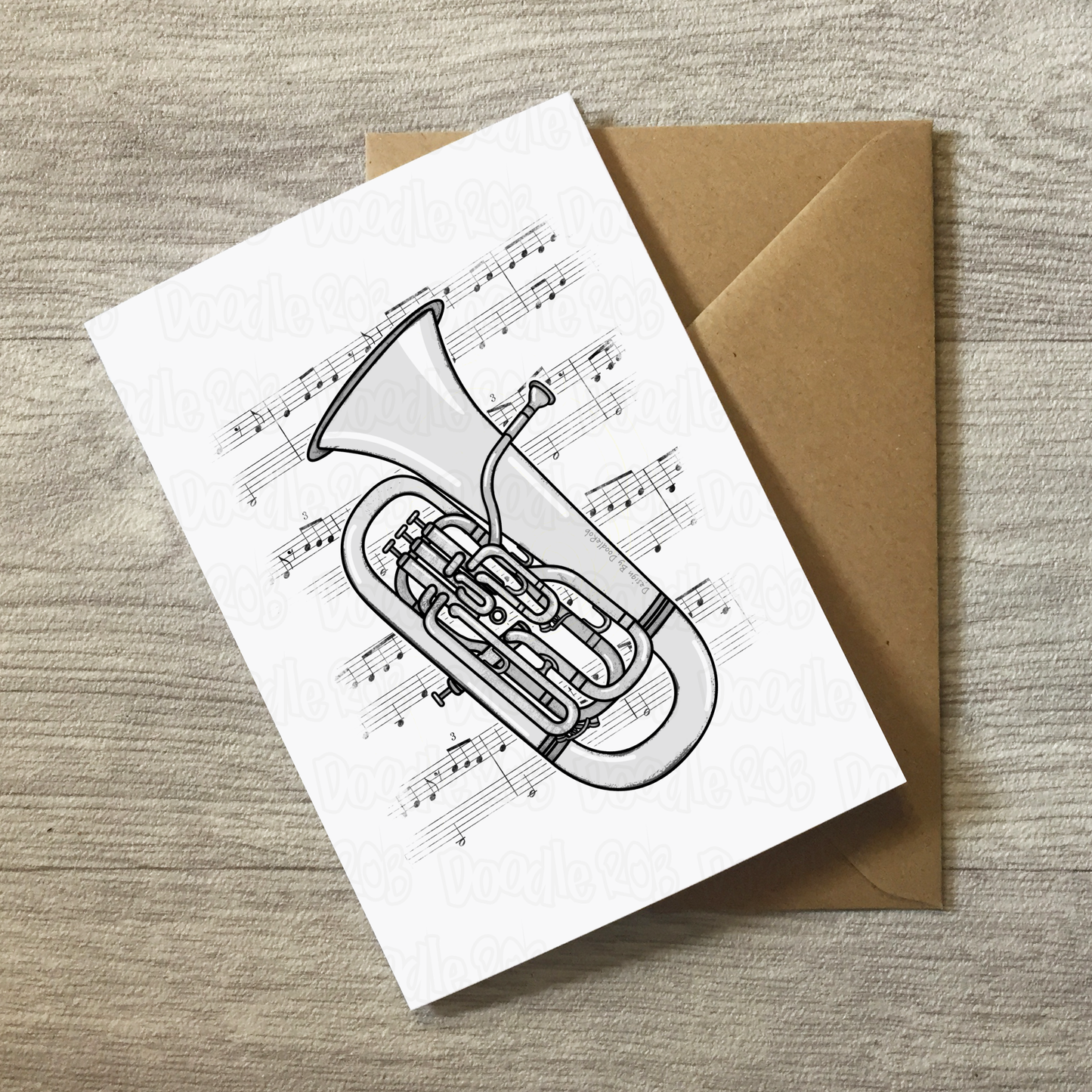 Euphonium Greeting Card - Euphoniumist Birthday Card - Brass Musician Card