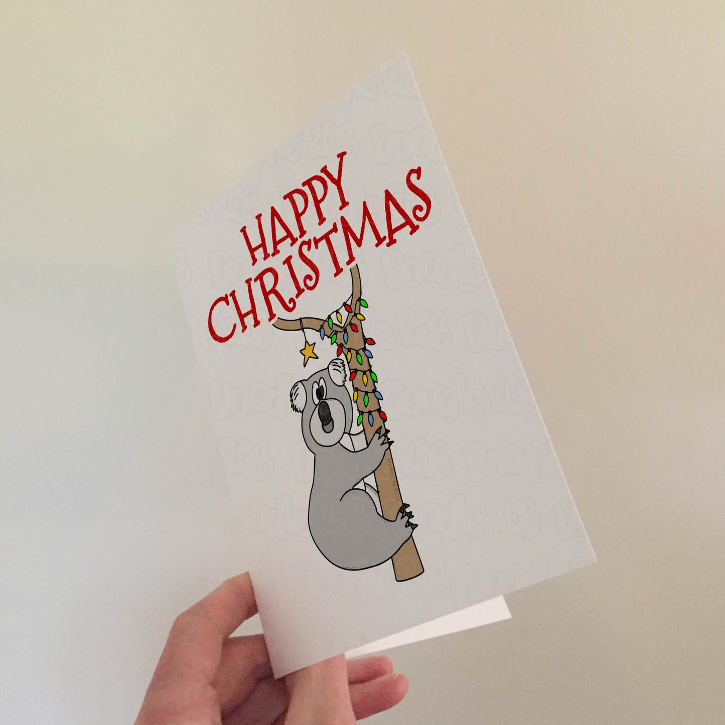 Koala Christmas Card - Wildlife Christmas Card - Australian Xmas Card