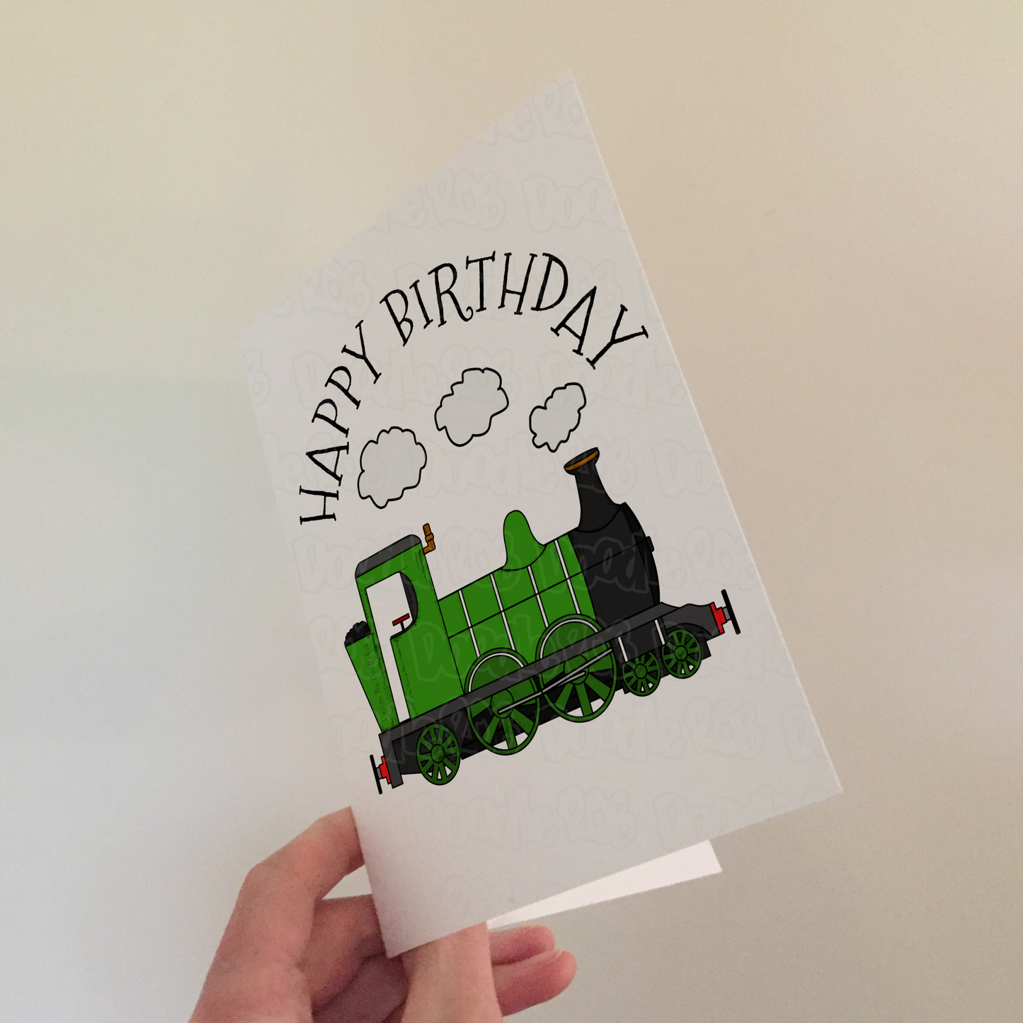 Train Birthday Card - Steam Locomotive Card - Railway Enthusiast Greeting Card