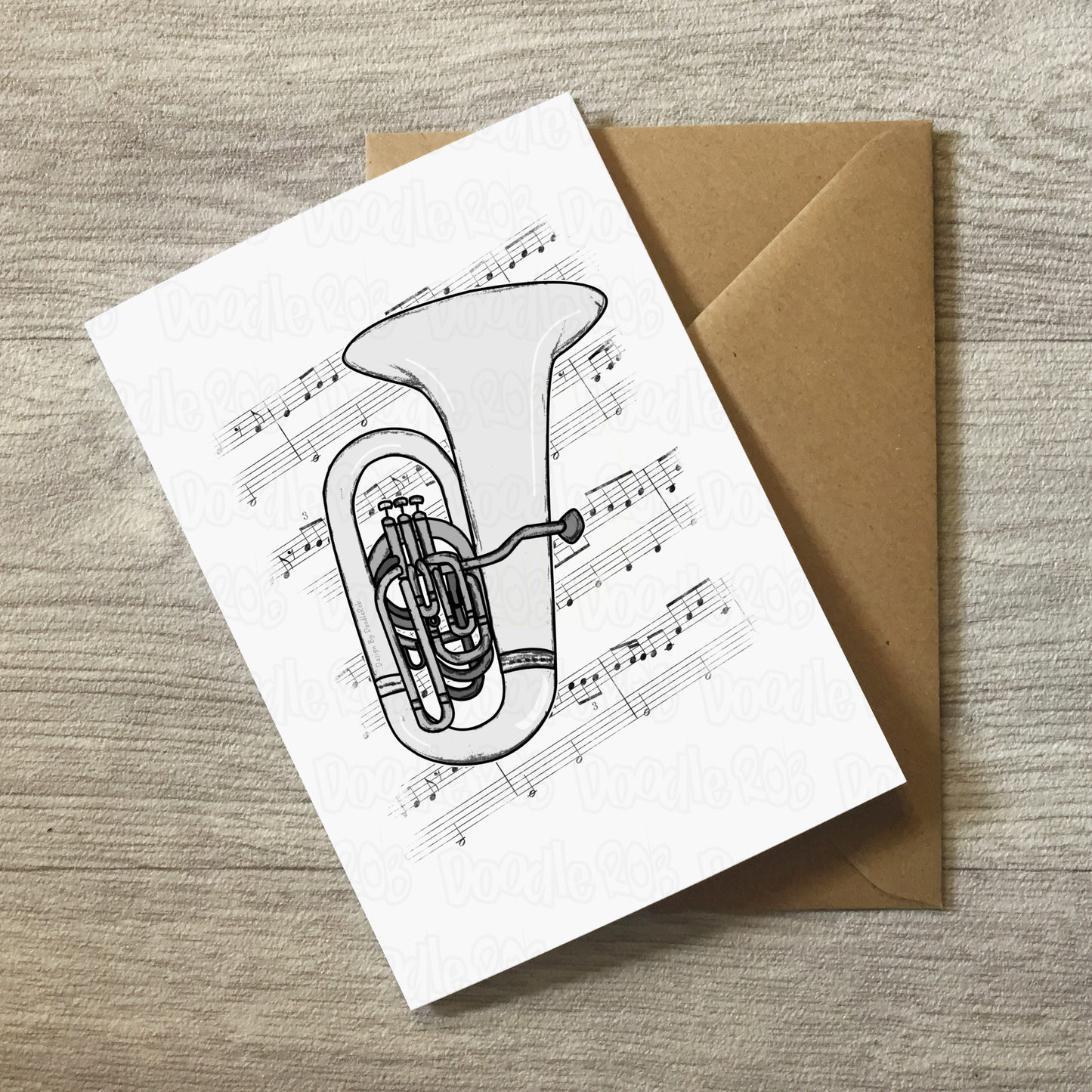 Tuba Greeting Card - Tubaist Birthday Card - Brass Musician Card