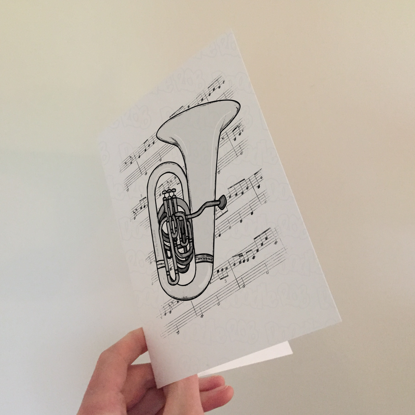 Tuba Greeting Card - Tubaist Birthday Card - Brass Musician Card