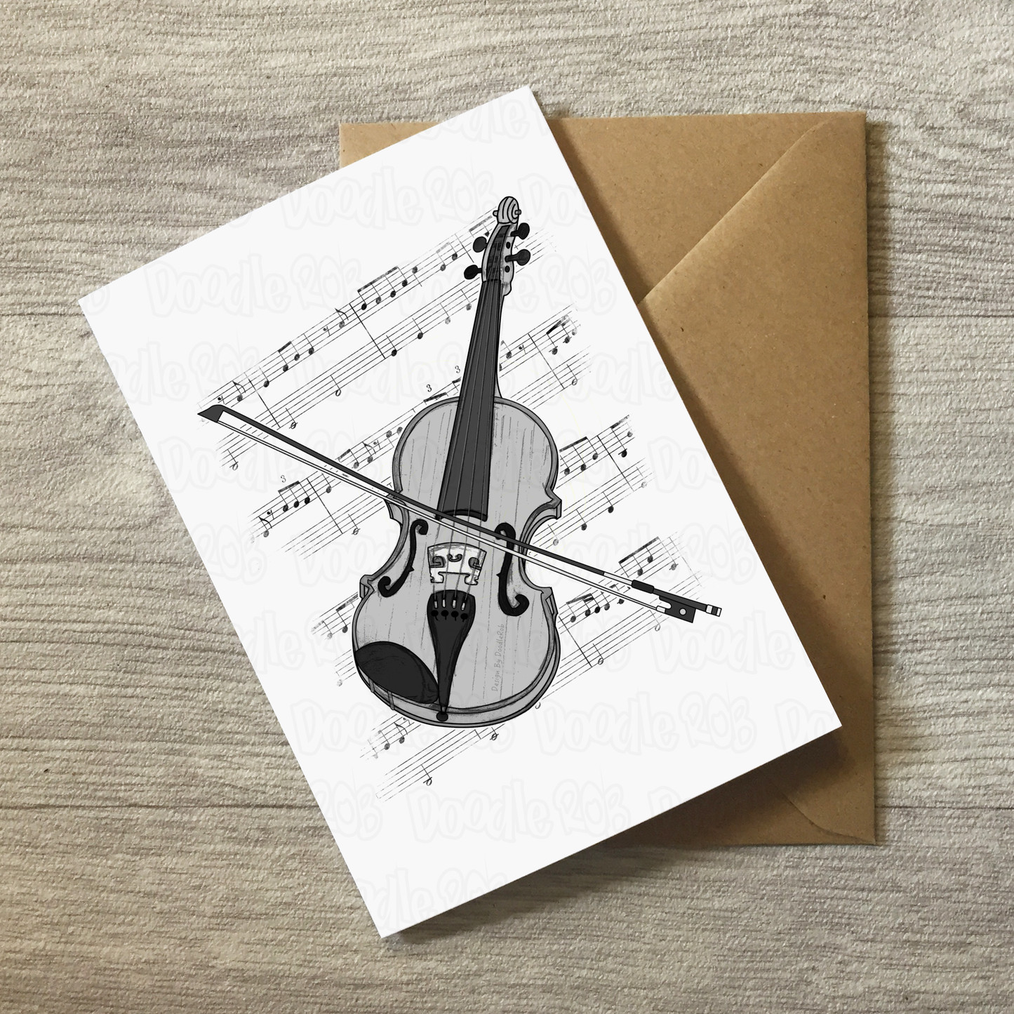 Violin Greeting Card - Violinist Birthday Card - String Musician Card