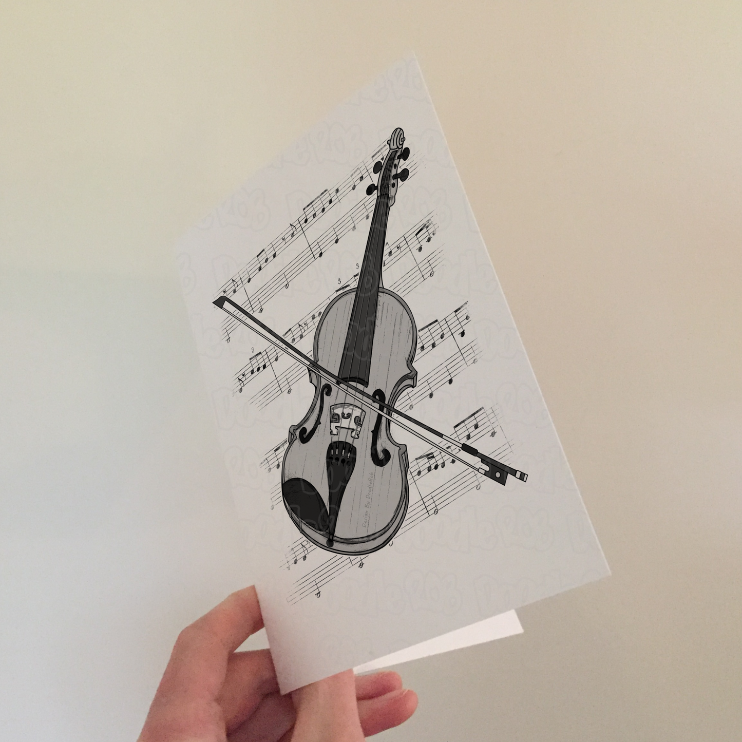 Violin Greeting Card - Violinist Birthday Card - String Musician Card