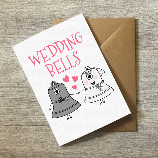 Wedding Bells Card - Engagement Card - Wedding Greeting Card