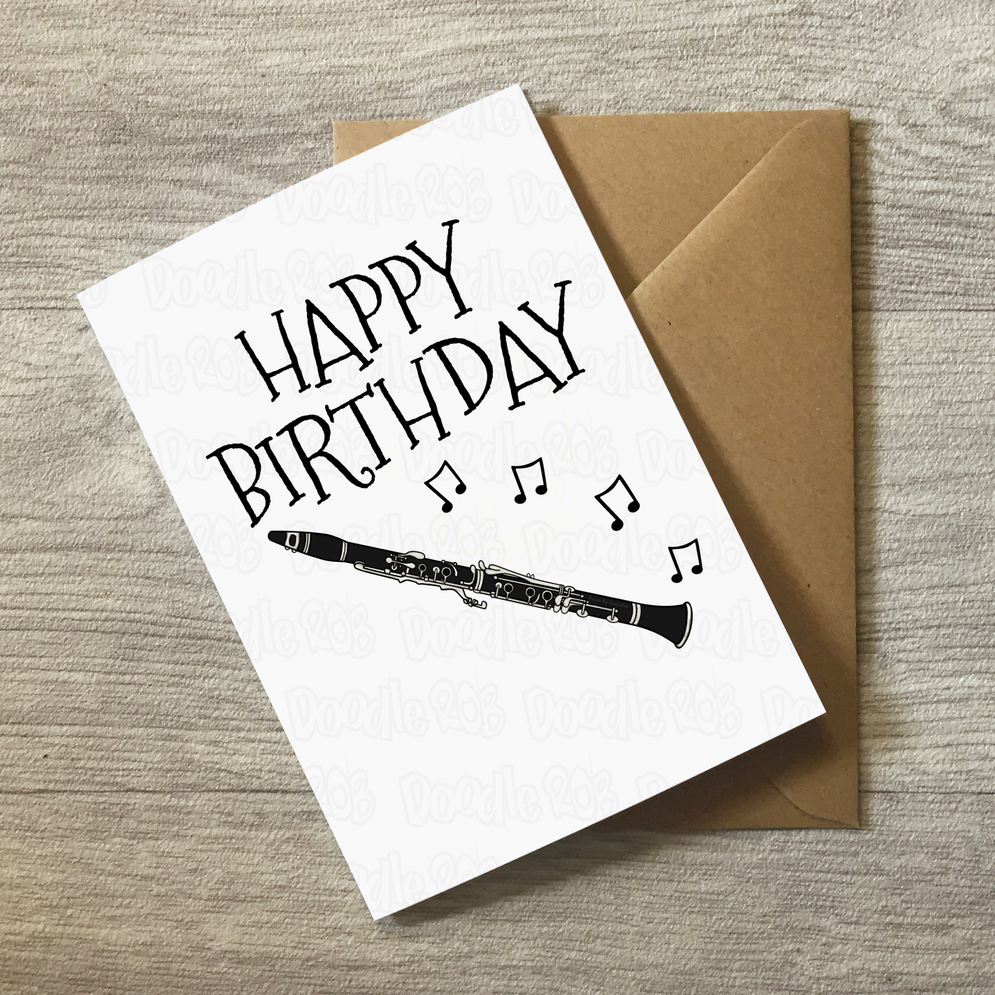 Clarinet Birthday Card - Clarinetist Greeting Card