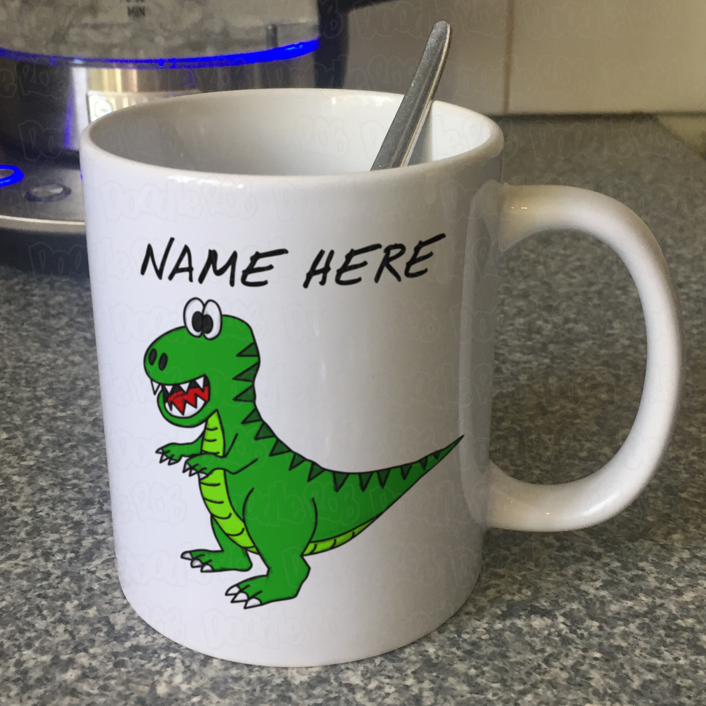 T-Rex Dinosaur Personalised Mug - Custom Dinosaur Gift For Boy - Funny Gift For Him