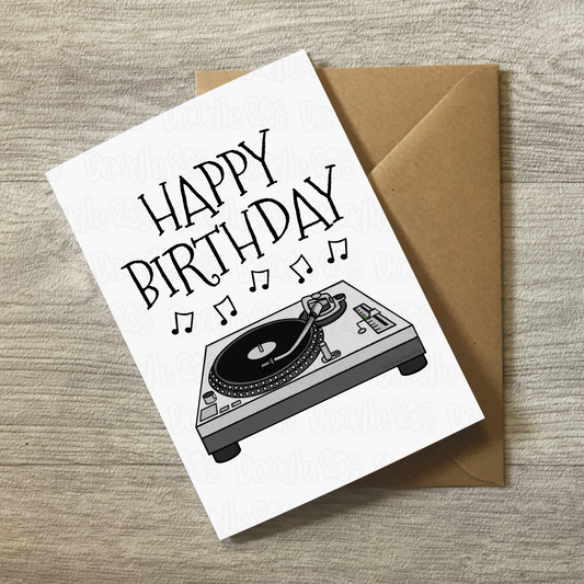 DJ Birthday Card - Music Producer Greeting Card - Musician Birthday Card