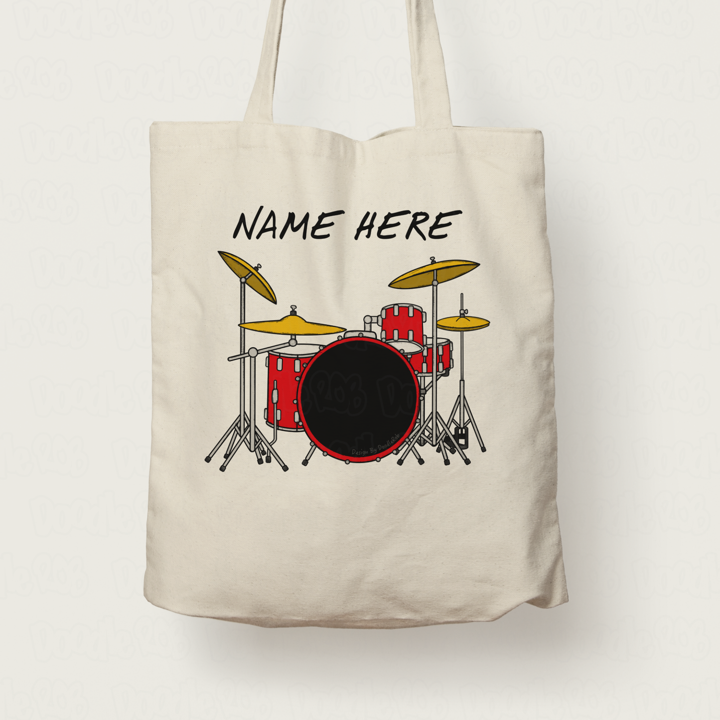 Drummer Personalised Tote Bag - Custom Gift For Drum Teacher - Percussionist Gift