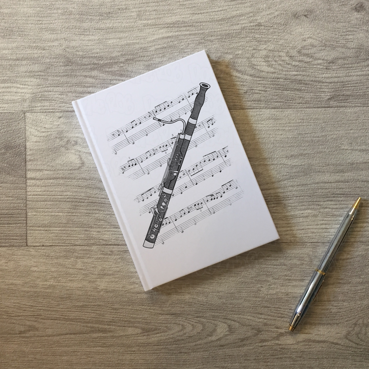 Bassoon Lined Journal - Bassoonist Notebook - Woodwind Musician Gift