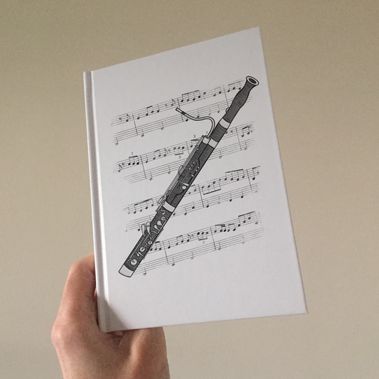 Bassoon Lined Journal - Bassoonist Notebook - Woodwind Musician Gift