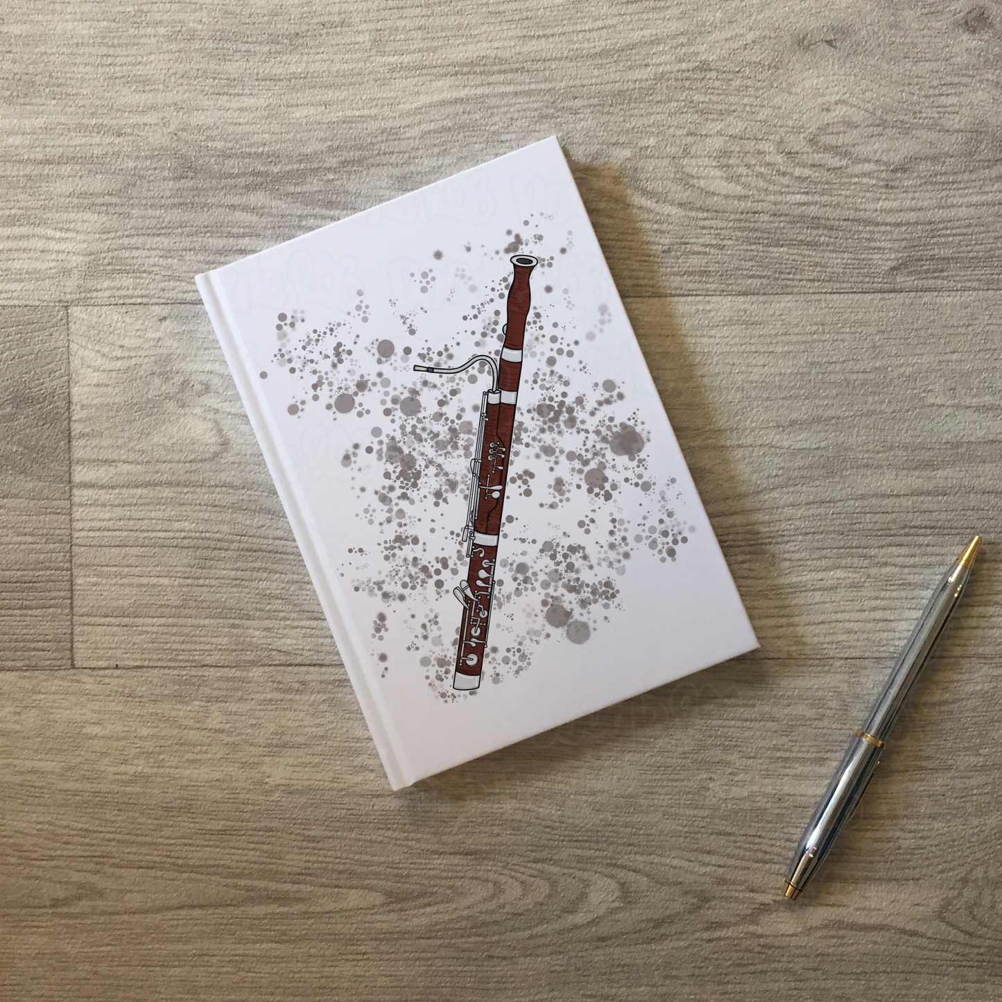 Bassoon Hardcover Journal - Bassoonist Notebook - Woodwind Musician Gift