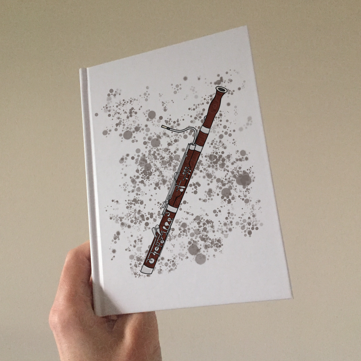 Bassoon Hardcover Journal - Bassoonist Notebook - Woodwind Musician Gift