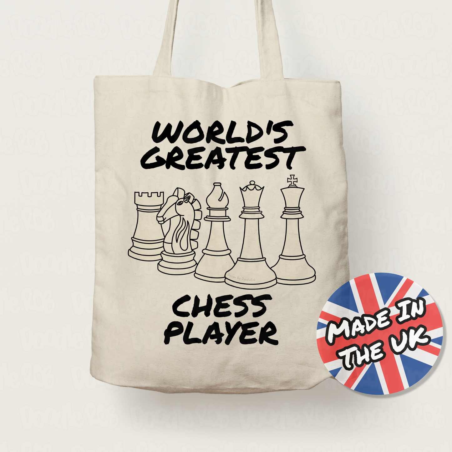 Funny Chess Tote Bag - World's Greatest Chess Player - Chess Teacher Gift