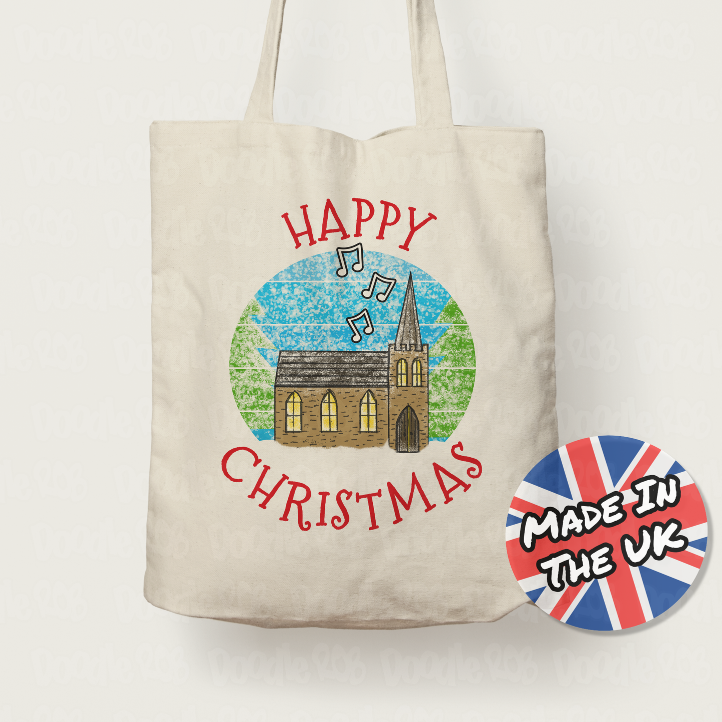 Church Christmas Tote Bag - Vicar Gift - Christian Minister Gift - Church Choir Singer Gift