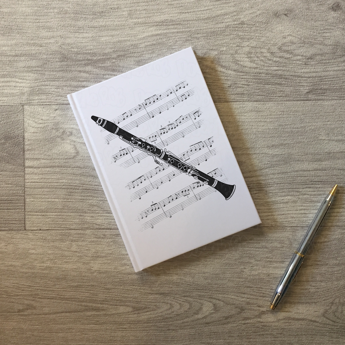 Clarinet Lined Journal - Clarinetist Notebook - Woodwind Musician Gift