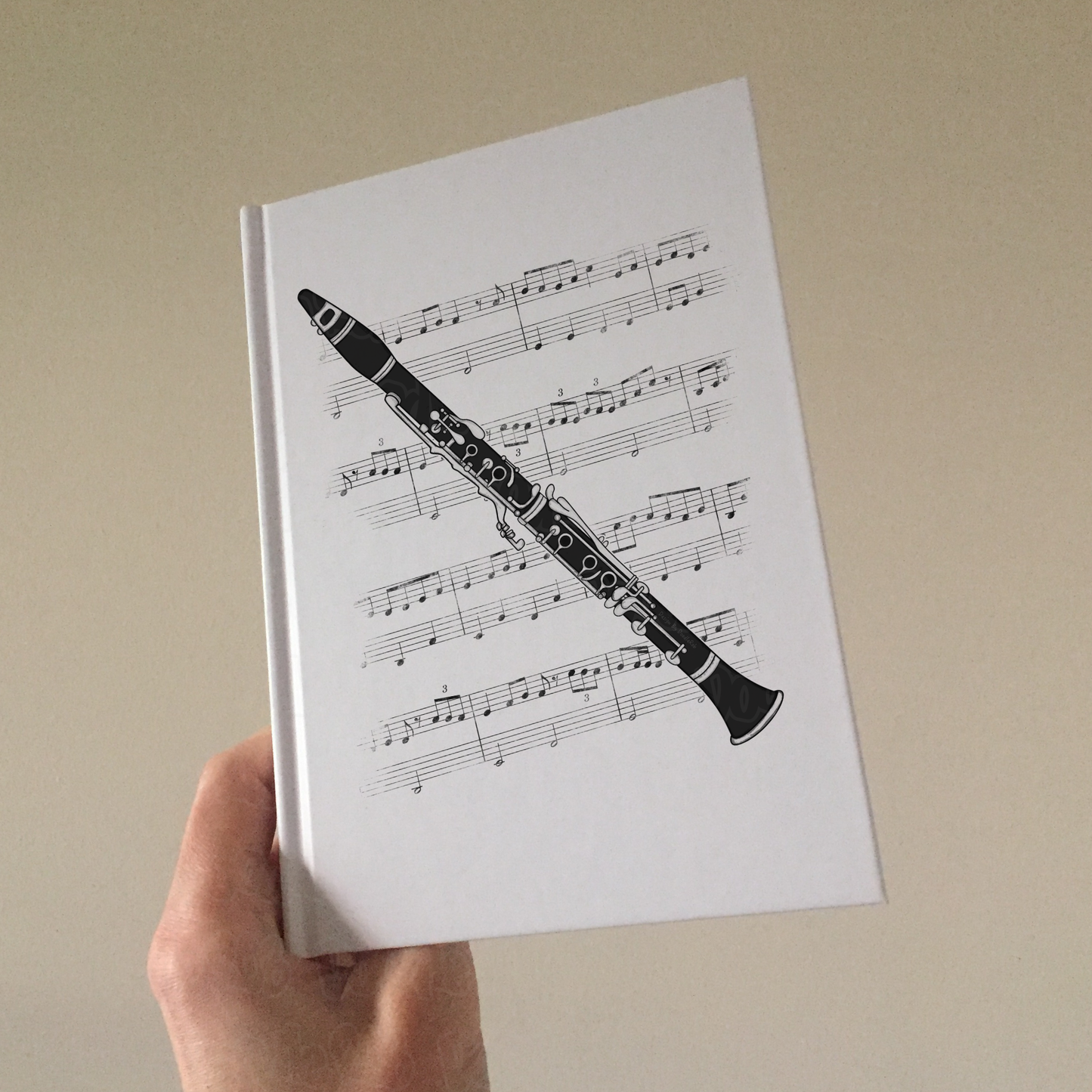 Clarinet Lined Journal - Clarinetist Notebook - Woodwind Musician Gift