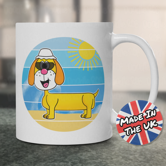 Dachshund Summer Mug - Dog Lover Mug - Funny Sausage Dog Mug