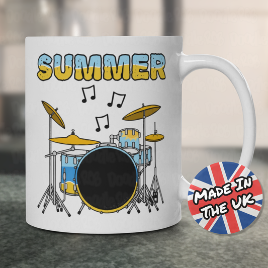 Dummer Summer Mug - Drum Teacher Mug - Summer Musician Gift