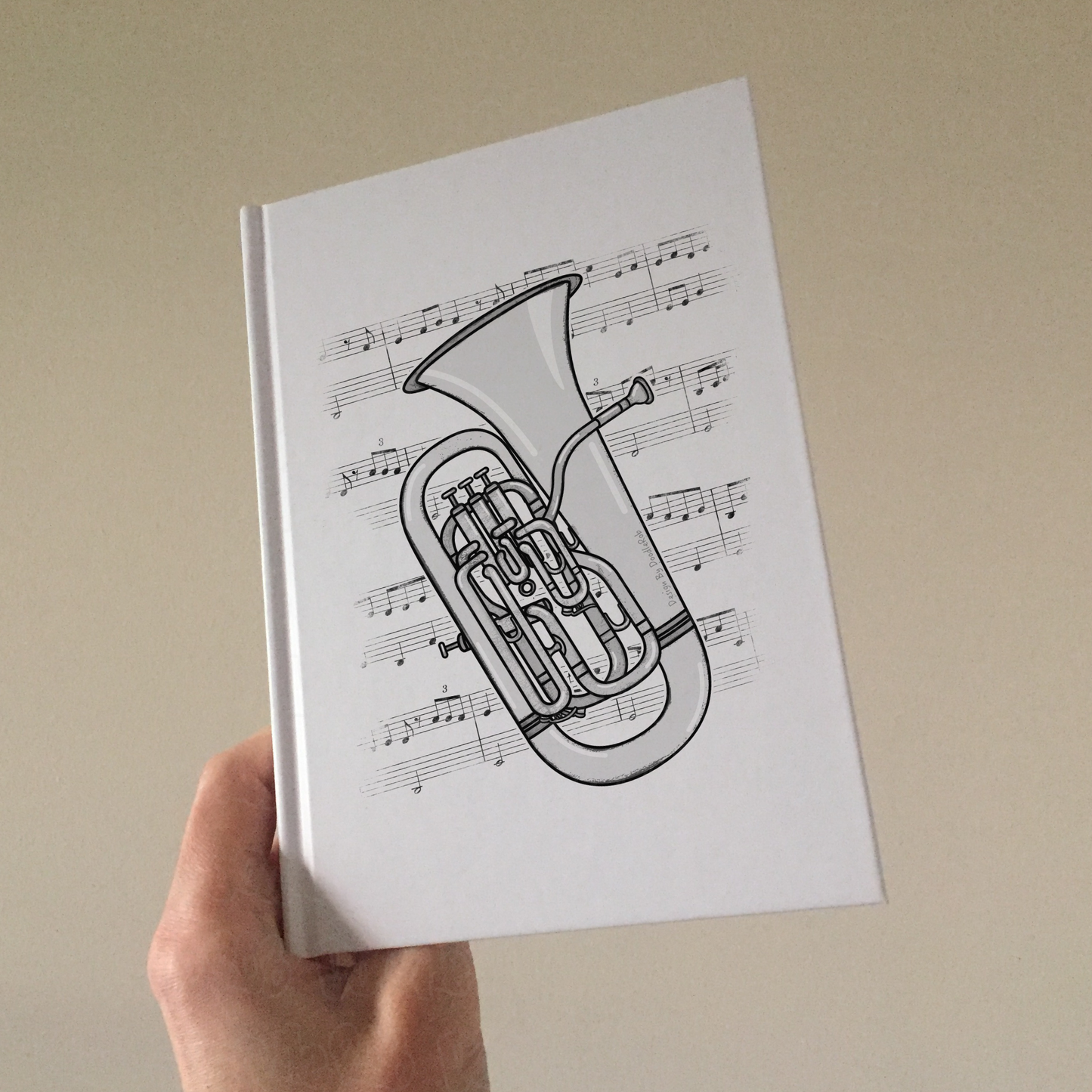 Euphonium Lined Journal - Euphoniumist Gift - Brass Musician Notebook