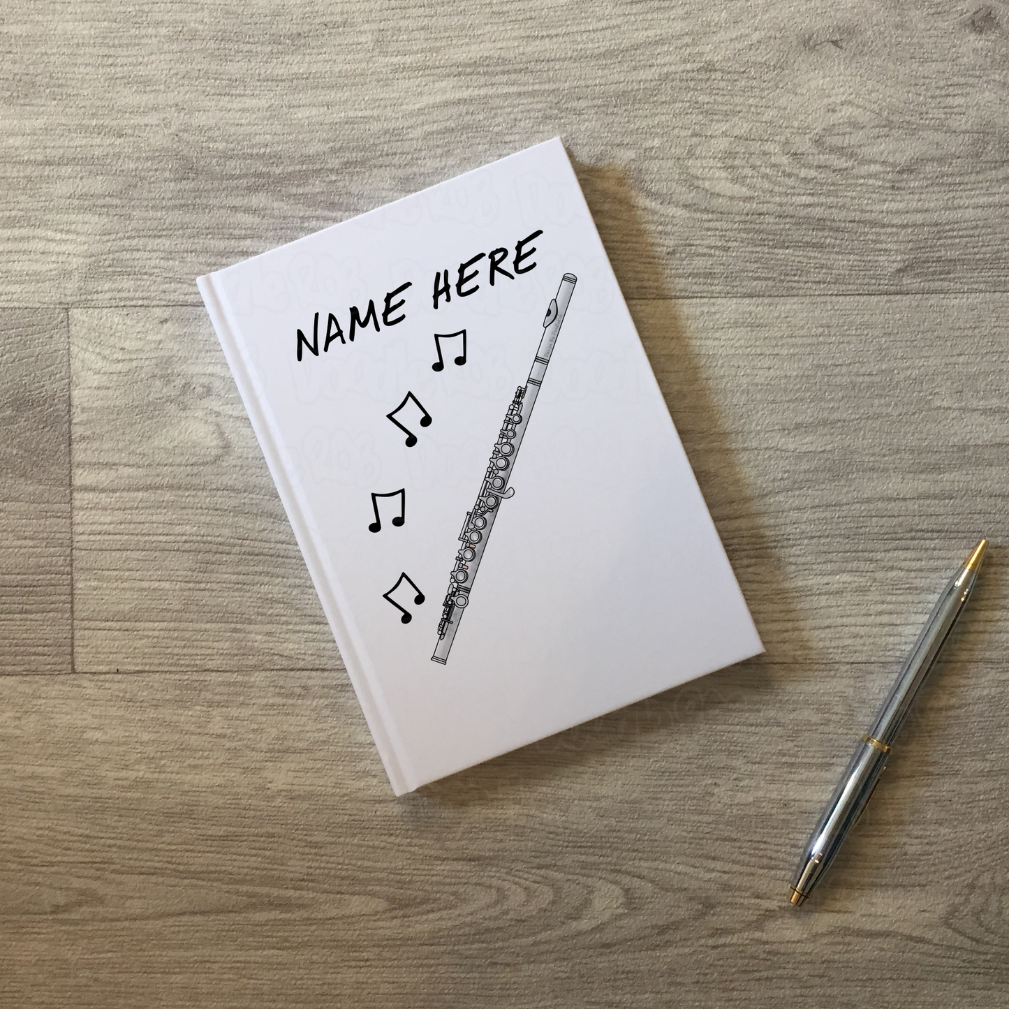 Flute Personalised Journal - Flautist Notebook - Flute Student Gift - Gift For Flute Teacher