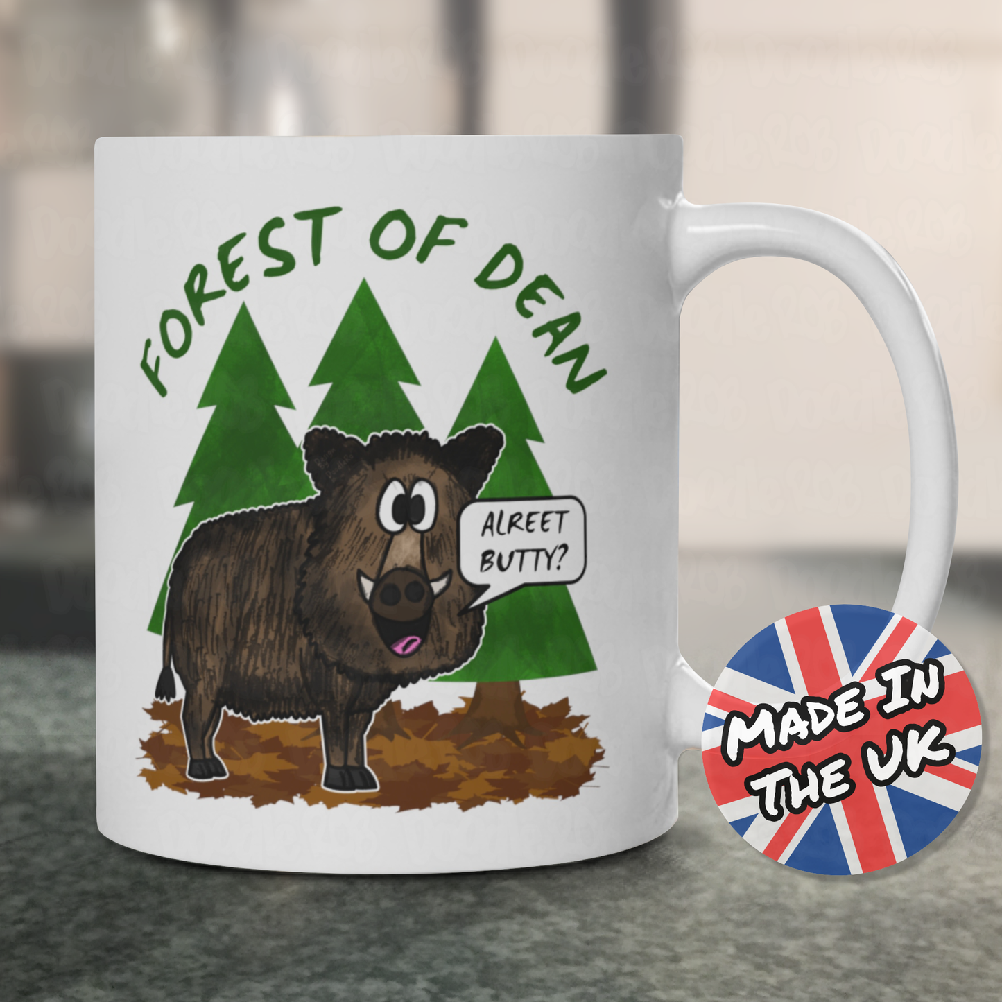 Forest Of Dean Mug - Wild Boar Mug - Gloucestershire Gift