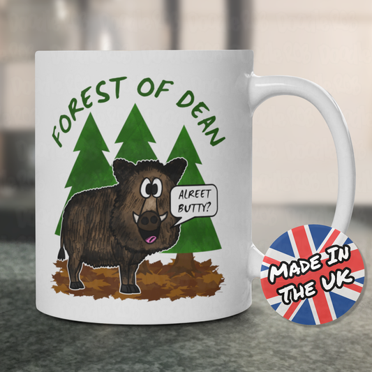 Forest Of Dean Mug - Wild Boar Mug - Gloucestershire Gift