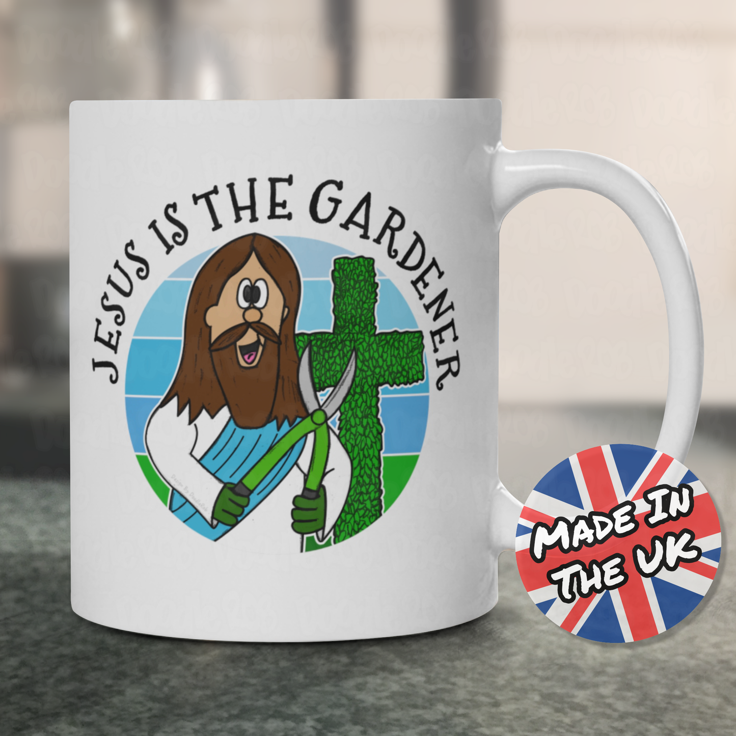 Christian Gardening Mug - Jesus Is The Gardener - Funny Church Mug