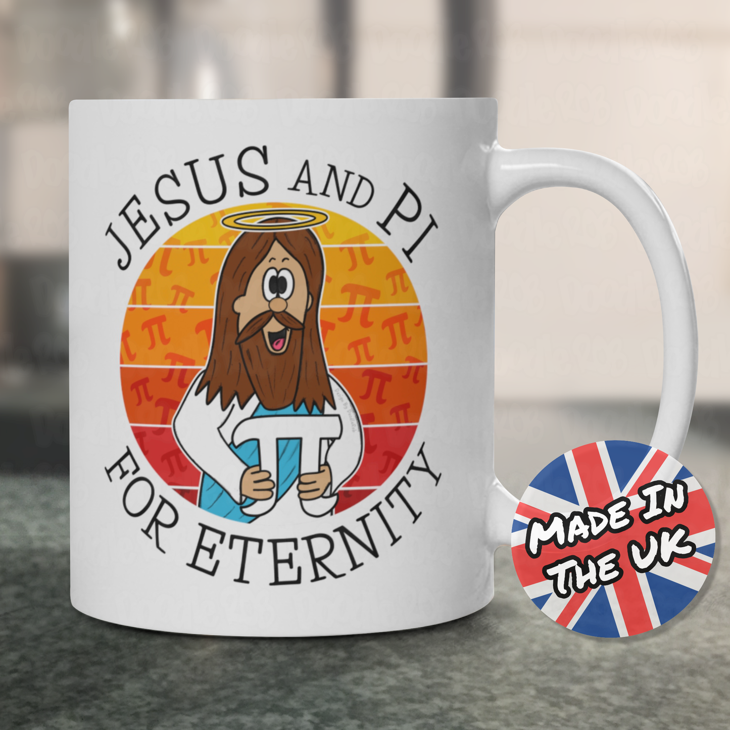 Christian Mathematician Mug - Jesus And Pi For Eternity - Pi Day Gift - Maths Teacher Mug