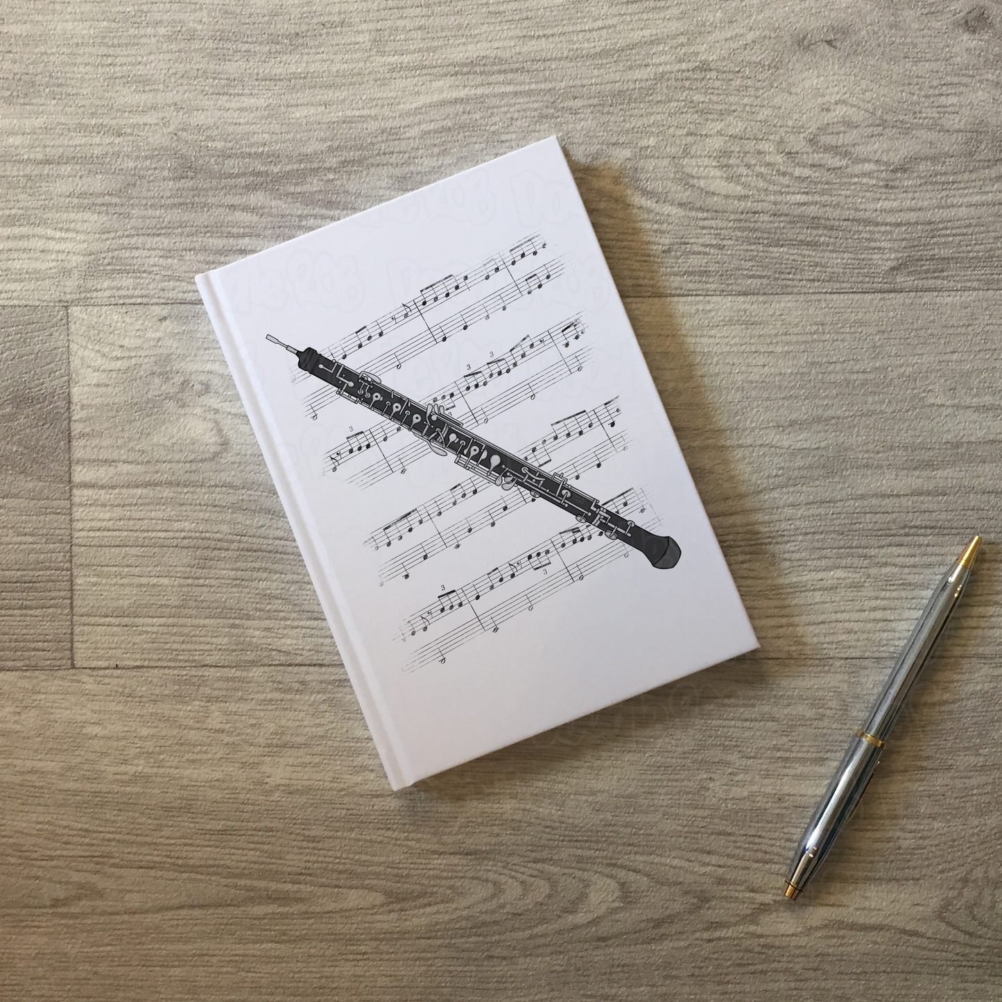 Oboe Lined Journal - Oboist Notebook - Woodwind Musician Gift