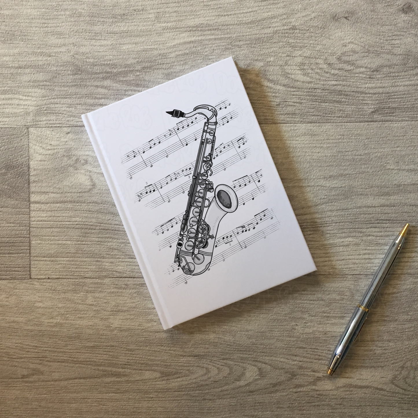 Saxophone Lined Journal - Saxophonist Notebook - Jazz Musician Gift