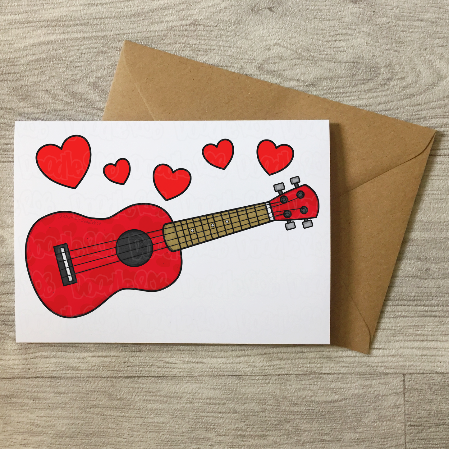 Ukulele Anniversary Card - Ukulelist Greeting Card - Wedding Musician Card