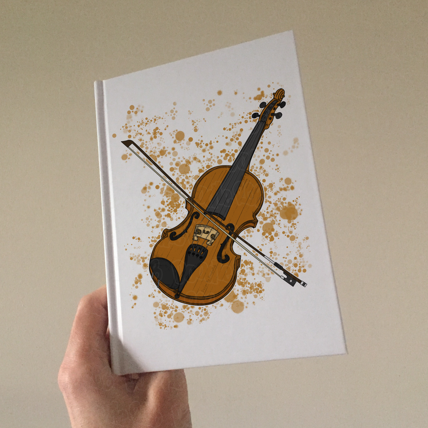 Violin Hardcover Journal - Violinist Notebook - String Musician Gift