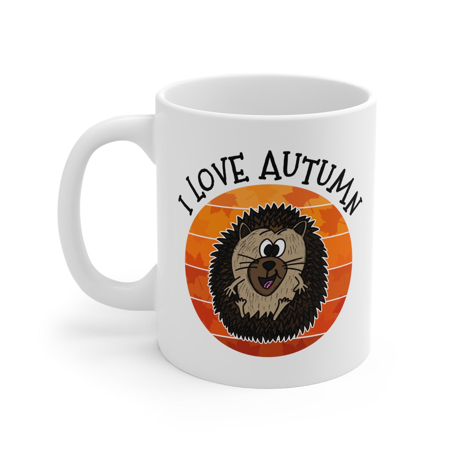 Autumn Hedgehog Mug - Nature Lover Mug - Autumn Gift For Her