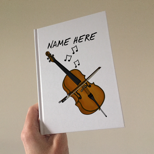 Cello Personalised Journal - Gift For Cellist - Cello Student Gift