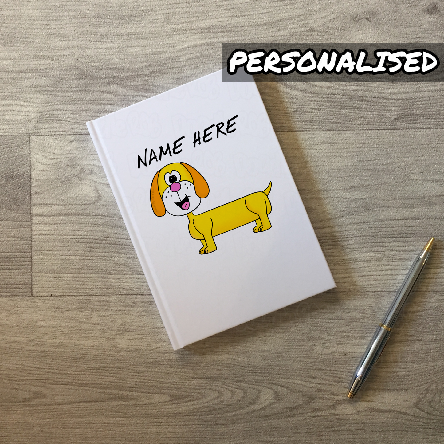 Dachshund Personalised Journal - Custom Gift For Dog Lover - Dachshund Gift For Her